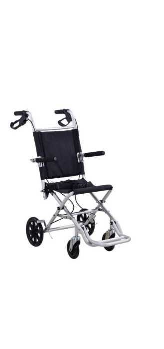 Scaun cu rotile din aluminiu, nou, desigilat dar nefolosit