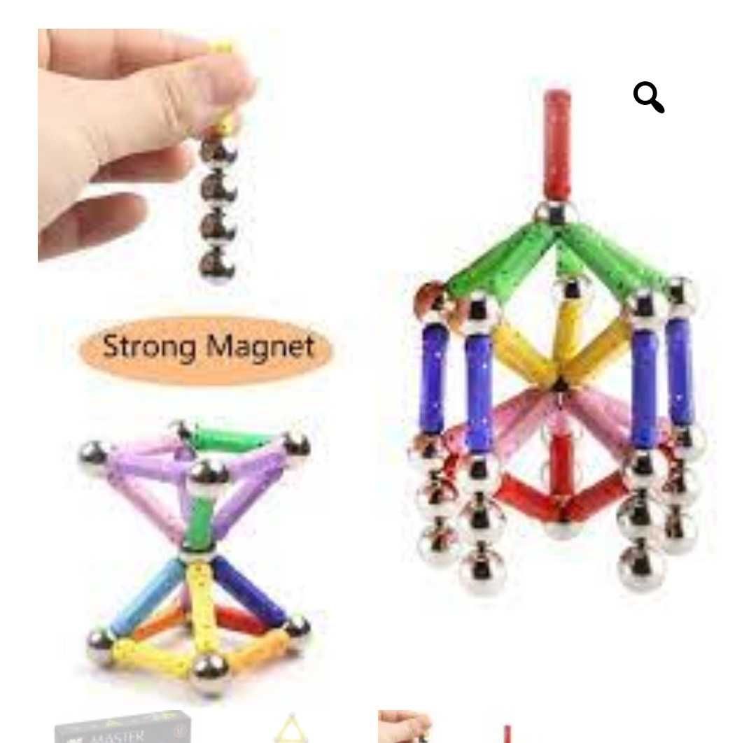 Set magnetic de constructie 84 bucati