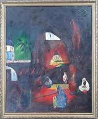 Leon Biju, Ulei pe pânză, Semnat, Dimensiuni 55 x 67 cm