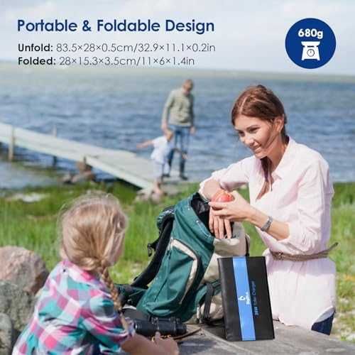 Panou solar portabil Bigblue 28w - camping/drumetii/pescuit waterproof