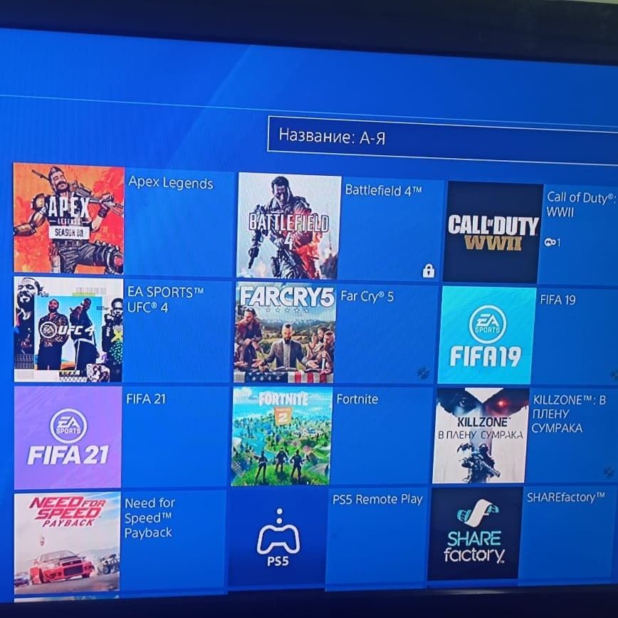 Игры для PS4 и ПС5