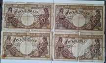 Lot 10 bancnote Romania 2000 lei 1941, 1943, 100000 lei 1946