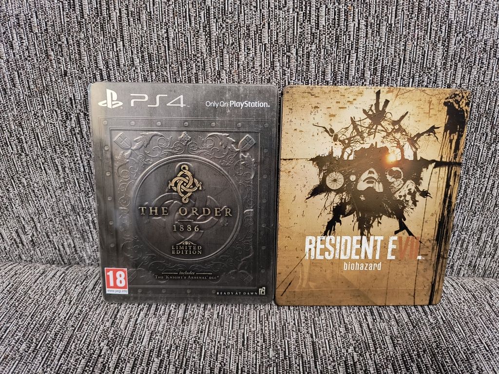 Resident Evil 7 Biohazard , The Order 1886 Steelbook PS4