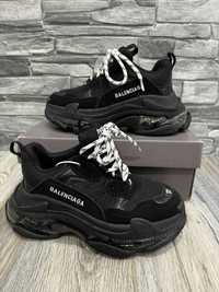 36-45 Balenciaha Triple S Black Clear Sole