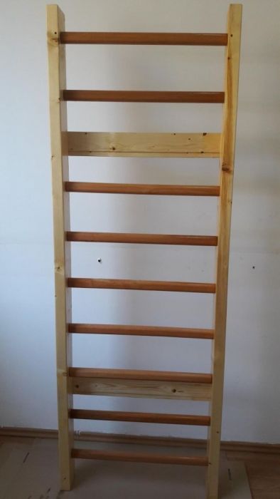 Spalier gimnastica 200/70 cm, 9 trepte, lacuit