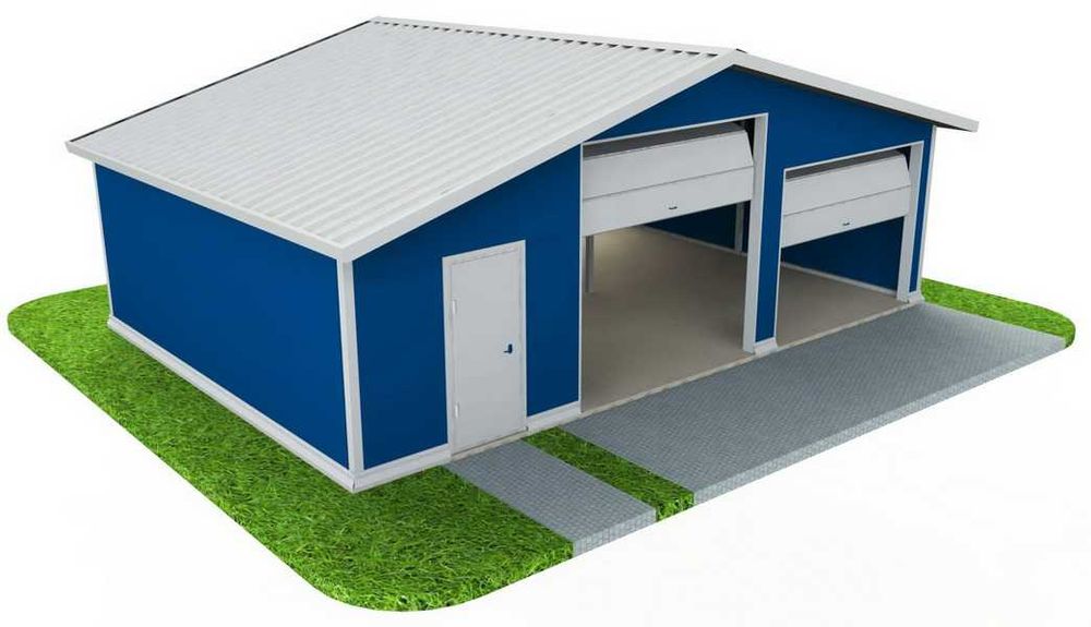 Construim Garaje Auto din structura metalica si panou sandwich izolat