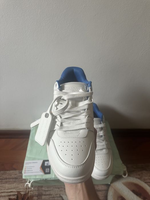 OFF-White Out Of Office "OOO" Low Tops For Walking White Dark Blue