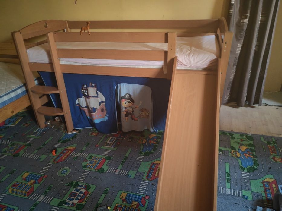 Pat masiv fag cu topogan