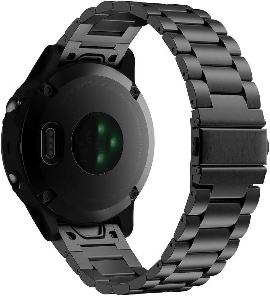 Метална Стоманена Верижка за Garmin fenix 8 | 7X | 6X | 5x pro Solar s