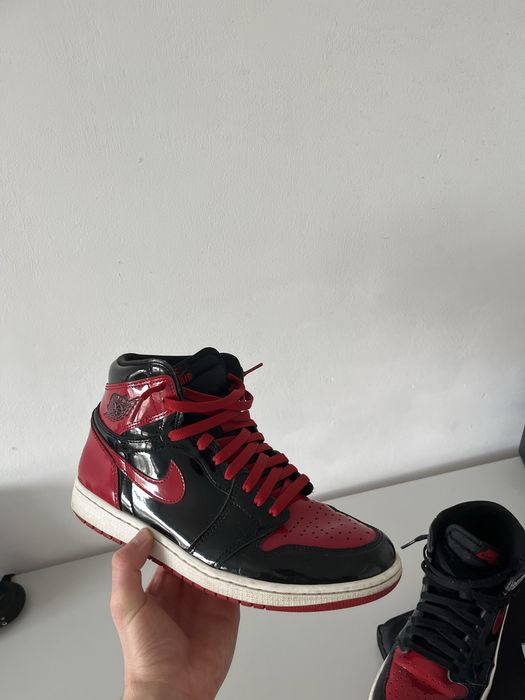Vand Air Jordan 1 high patent bred