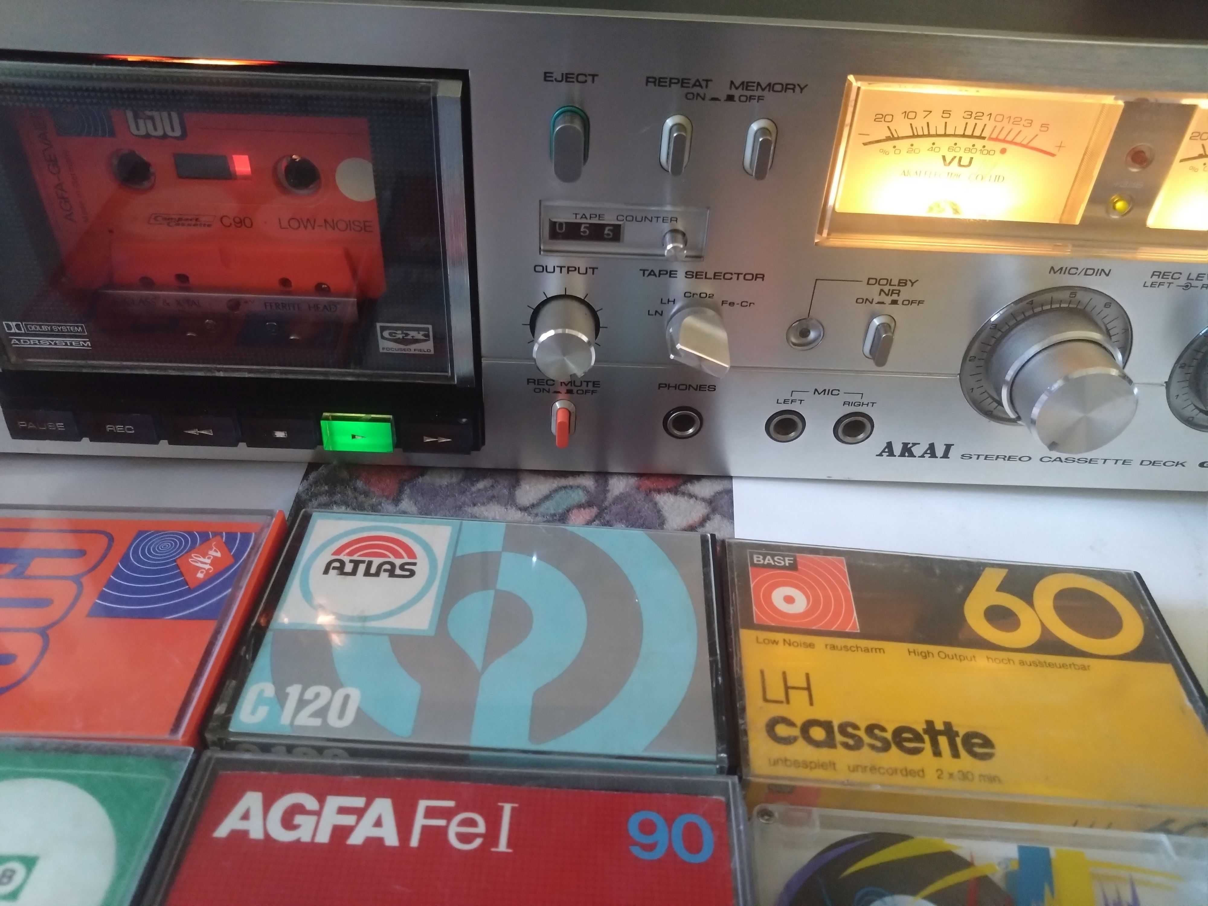 Deck AKAI GXC-715D Argintiu Stereo 2-Head cassette deck