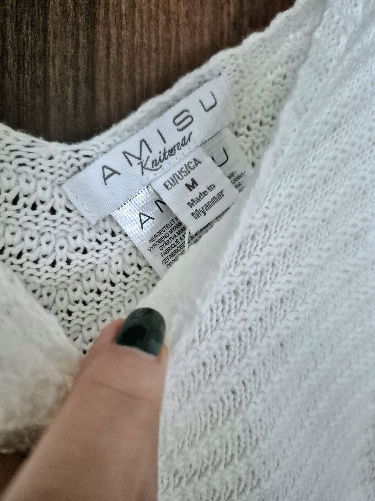 Топ Amisu памук плетен
