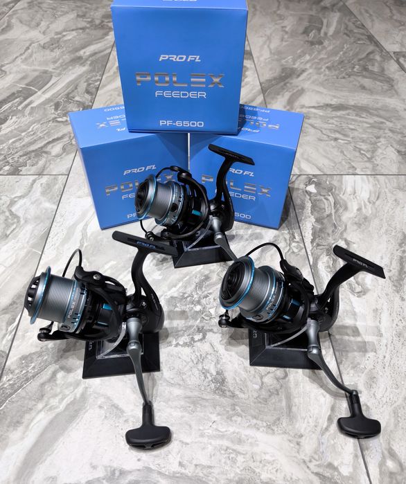 SET 3 Mulinete Feeder Crap PRO FL POLEX PF 6500 New 2025