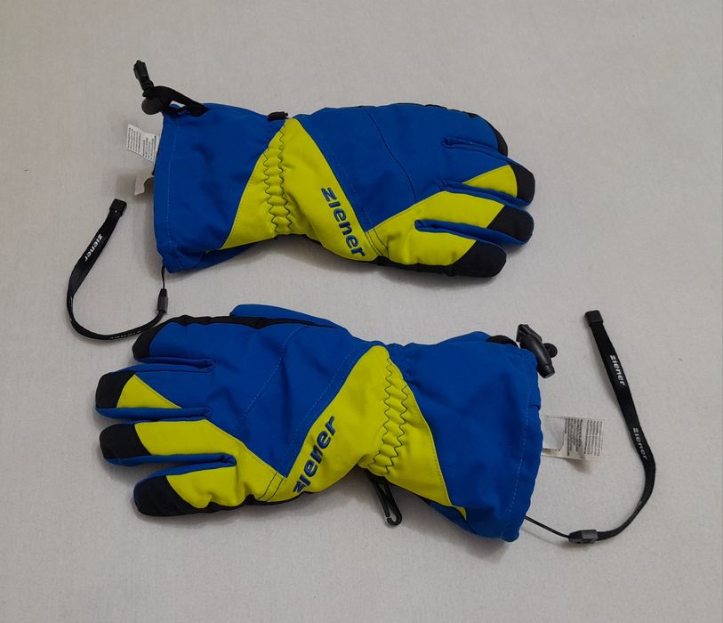 Mănuși de schi bike Ziener Agil As albastru intens verde deschis nr. 7