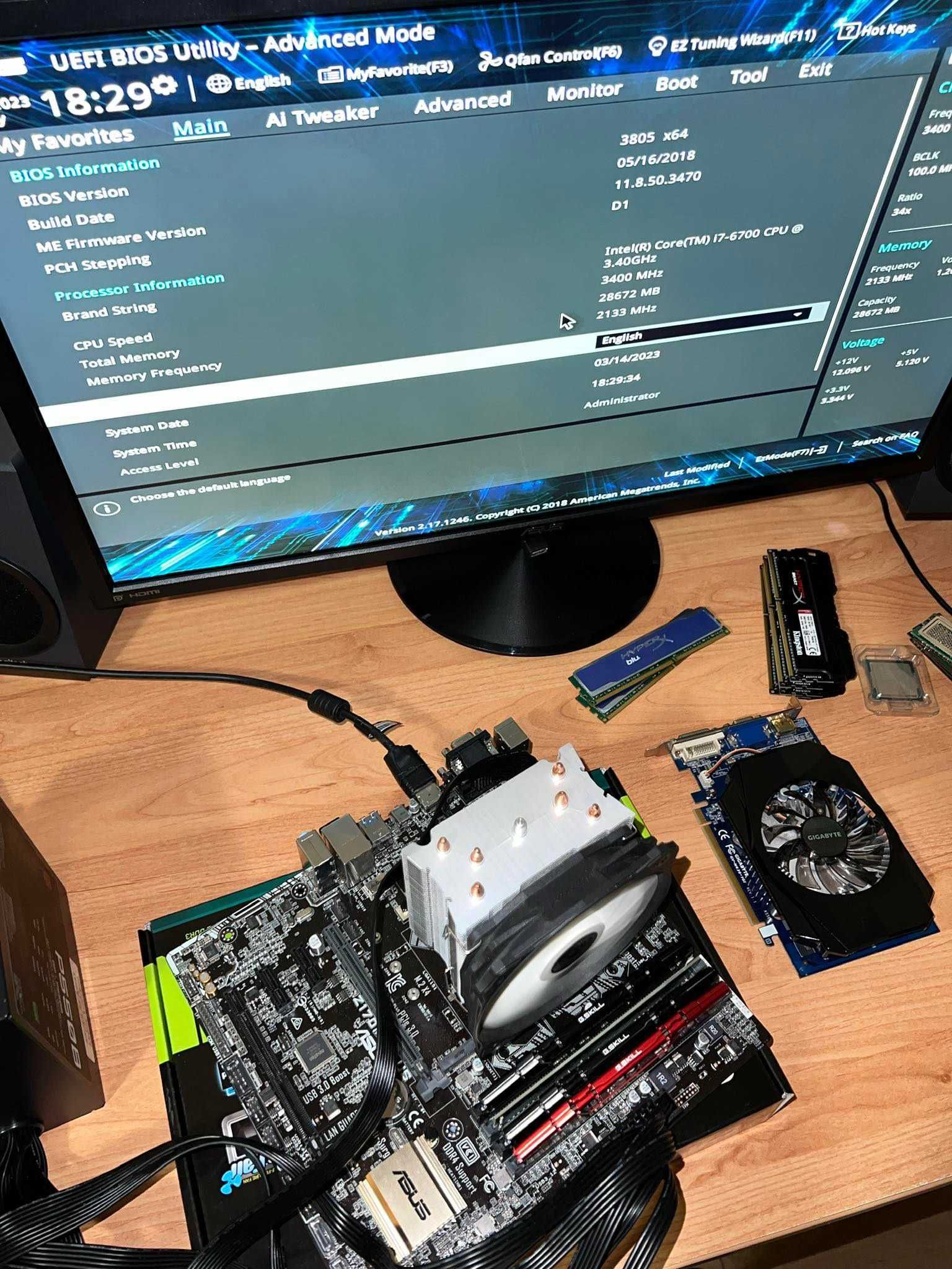 Дъно Дънна платка Asus Z170M-Plus LGA 1151 DDR4 до 64GB OVERCLOCK