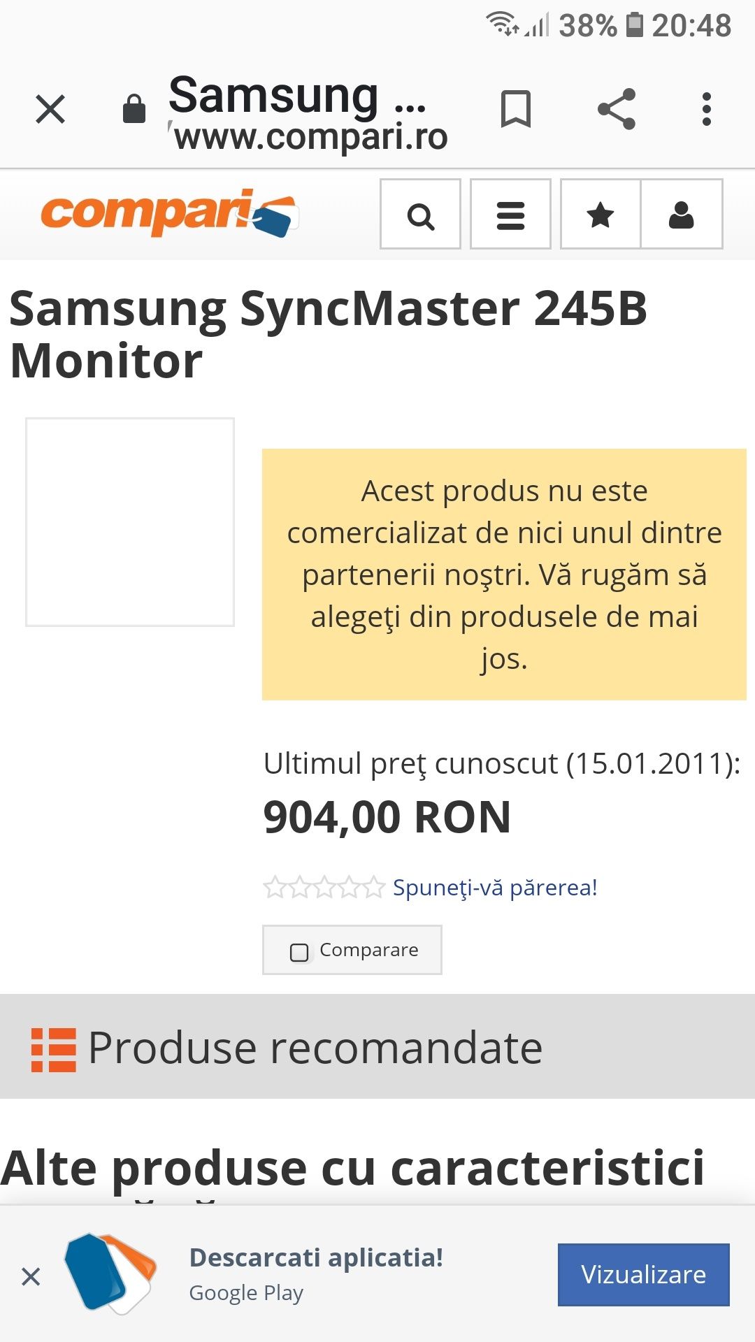 Monitor Samsung SyncMaster 245 full HD 24 inch