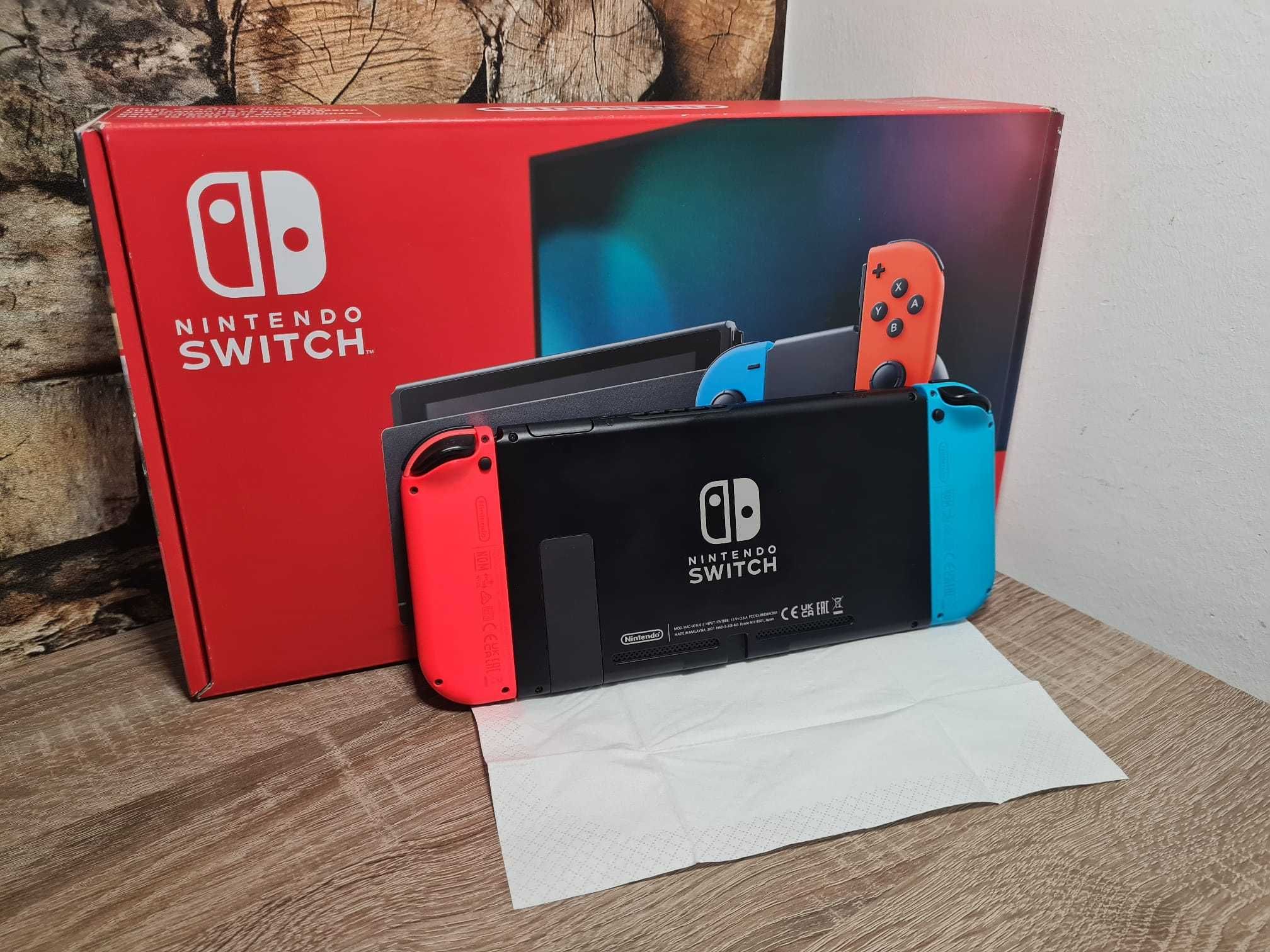 Complet Nintendo Switch v2 cu cutie