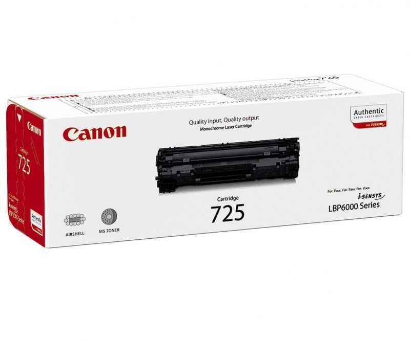 CANON Cartridge 725 (CRG-725) Оригинален консуматив, тонер-касета