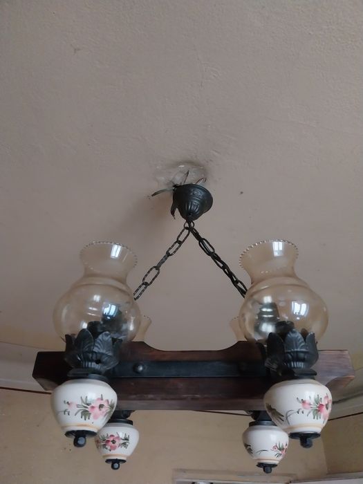 Candelabru, lustra de tavan rustica
