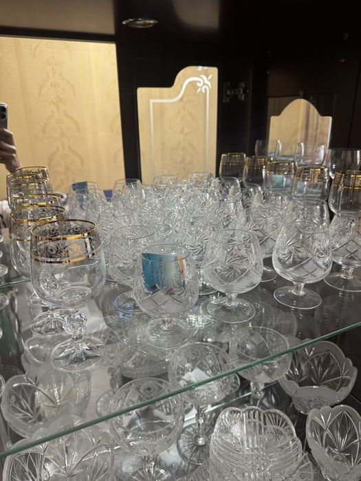 большая коллекция хрусталя