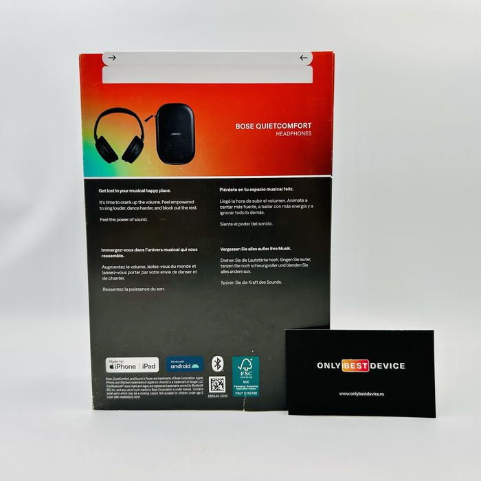 Casti Bose Quietcomfort Black Noise Cancelling