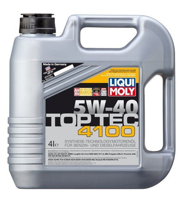 Ulei motor Liqui Moly 5W40 Top Tec 4100 4 litri
