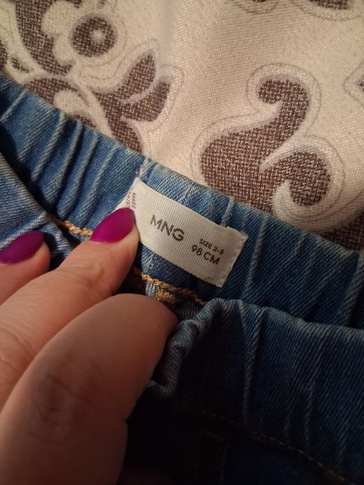 Blugi si bluzita MANGO fetite 2-3 ani