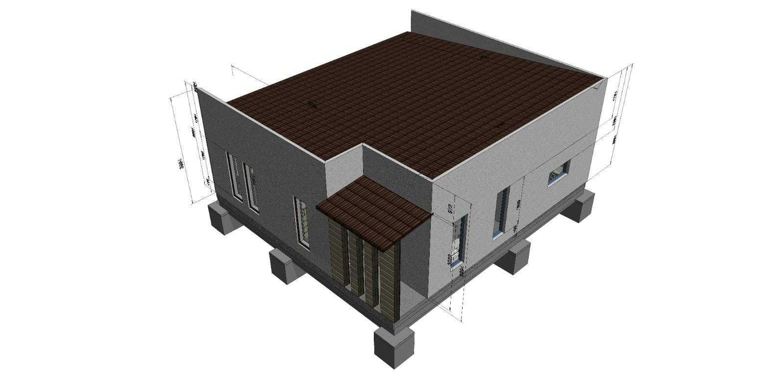 Structură metalică pentru case, garaje, anexe, foisor, terase.