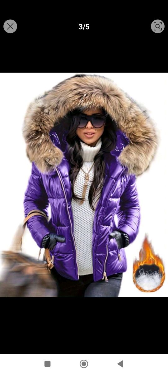 Geaca violet pentru XL