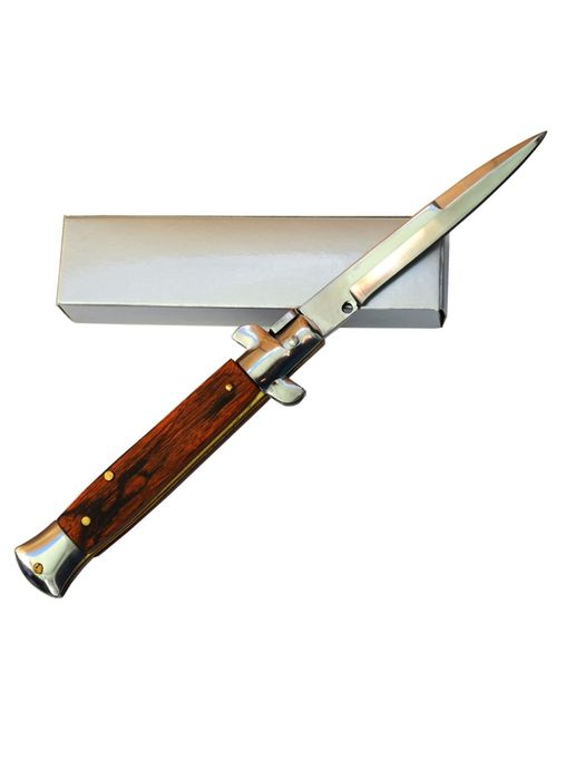 Cutit briceag Stiletto 22 cm, deschidere automata si sistem de blocare