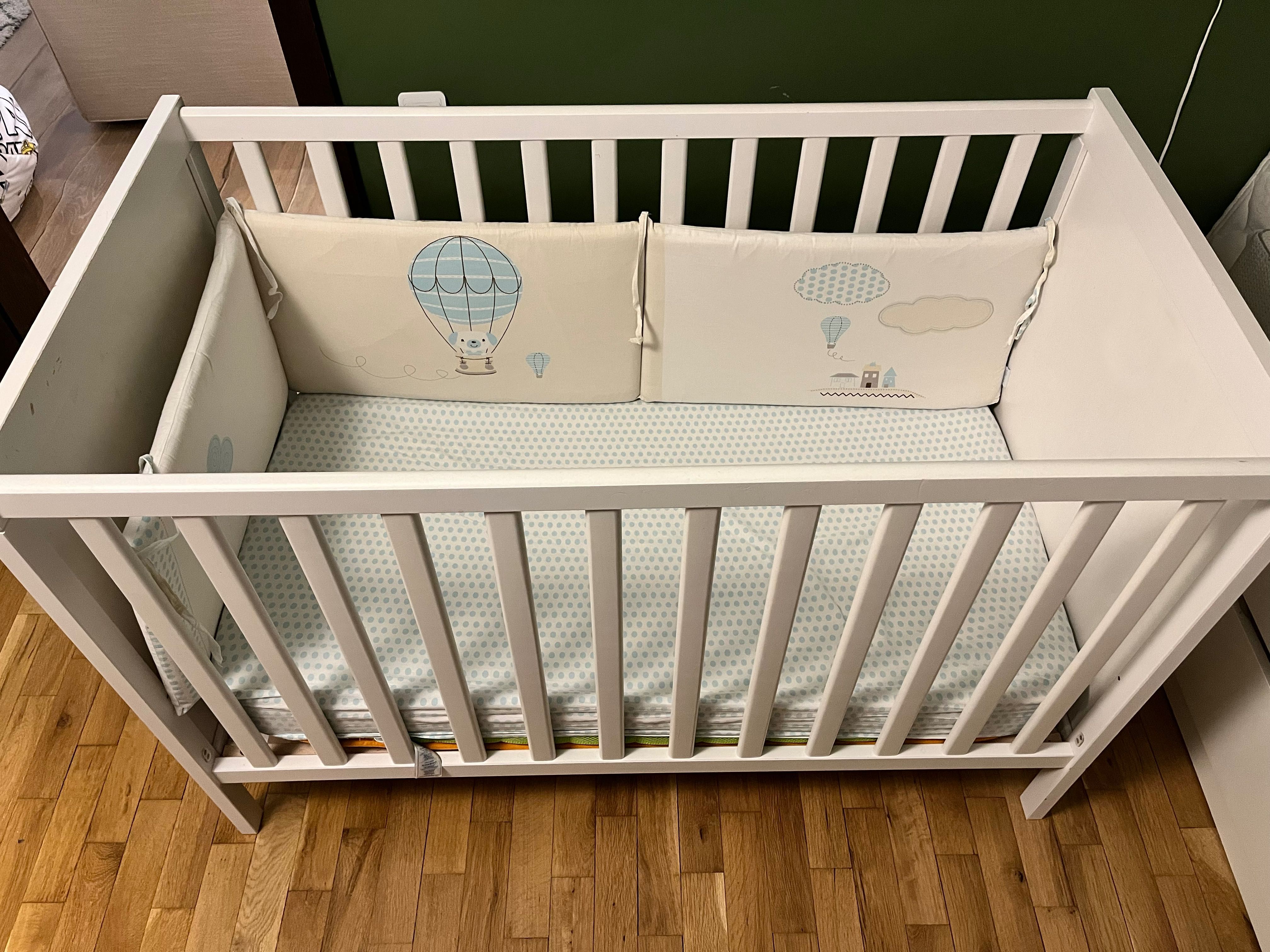 Бебешко креватче (кошара) ИКЕА Sundvik, 60x120 см, бяло