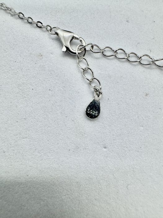 Сребърно колие с мойсанит (диамант) 1 карат