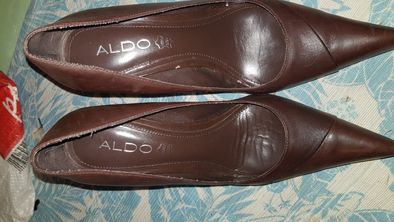Pantofi Aldo mas 38 de piele maron eleganți cu toc