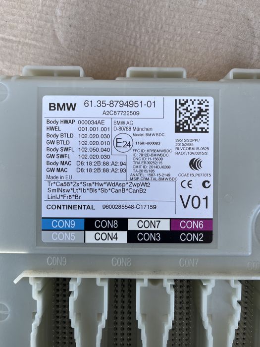 Modul / Calculator BDC BMW Seria 3, 5, 7 G11 G12 G30 G31 G38 G20 G01