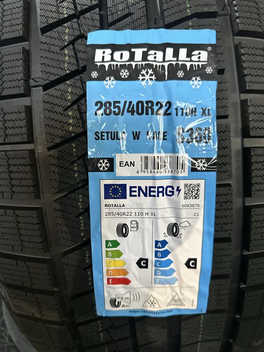 Зимен спорт пакет ROTALLA 285/40R22 325/35R22 НОВ DOT 2854022  3253522