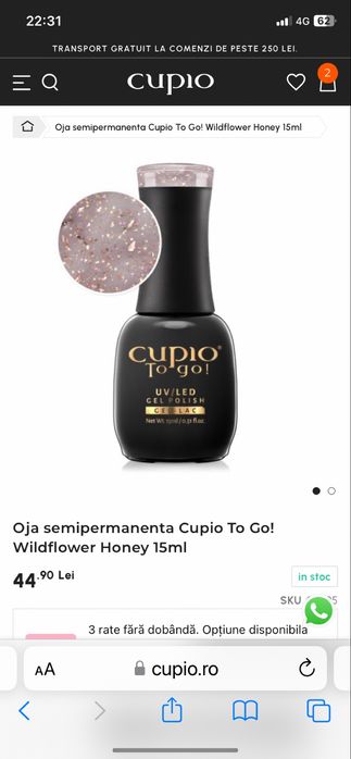 Vand oje semipermanente Cupio