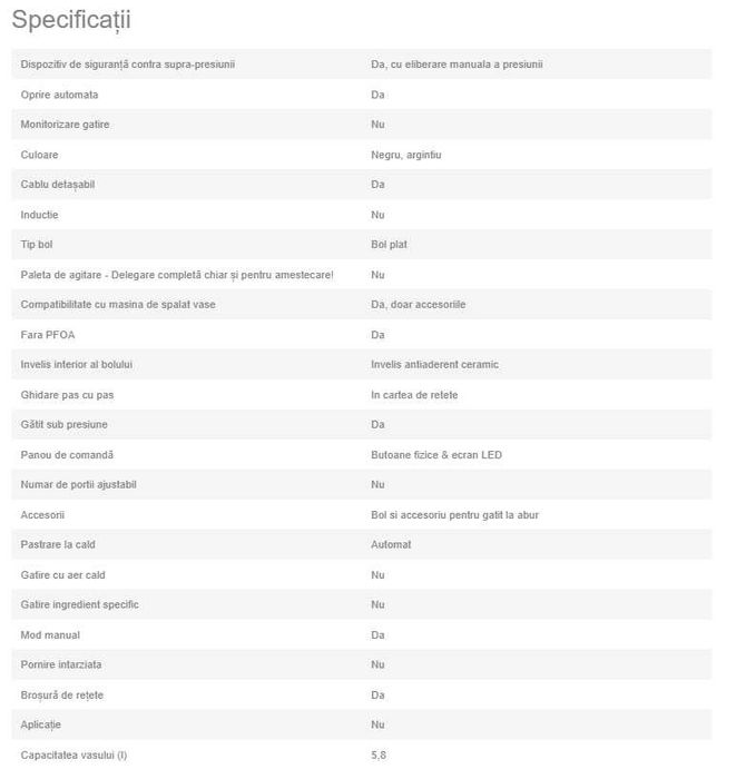 Oala TEFAL, electrica, sub presiune ONE POT 5,8L noua