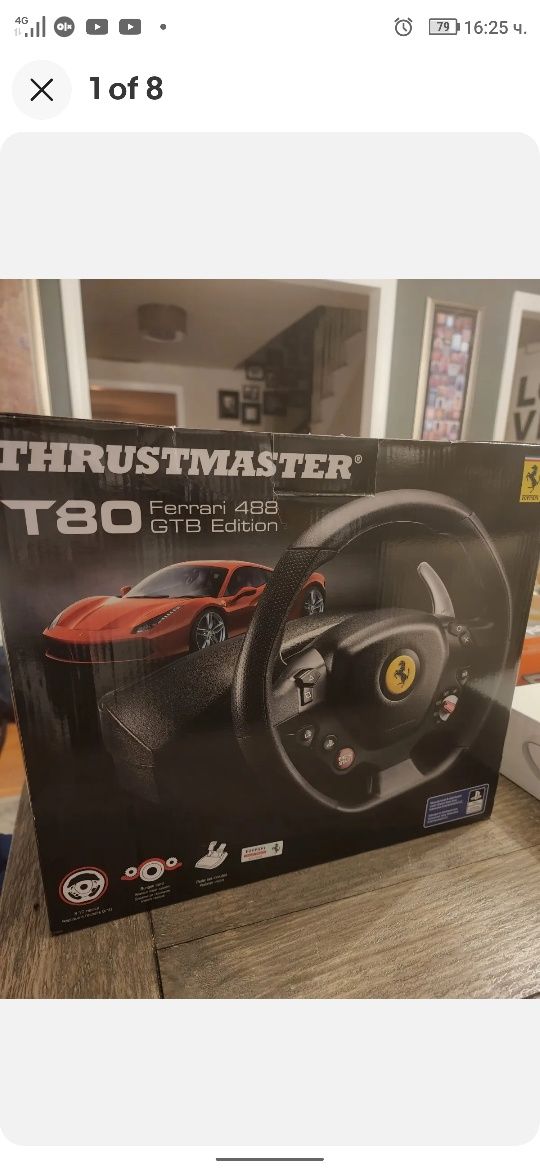 Висок клас Волан педали Thrusmaster t80 t150 ps4 PlayStation 4 Pc Ps3