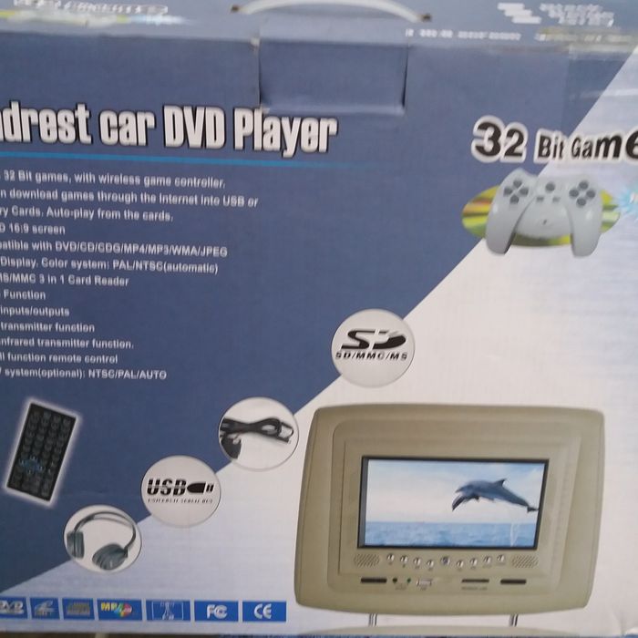 Monitor dvd tetiera