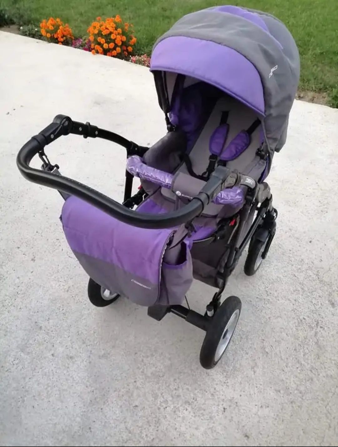 Полска бебешка количка с 3 коша