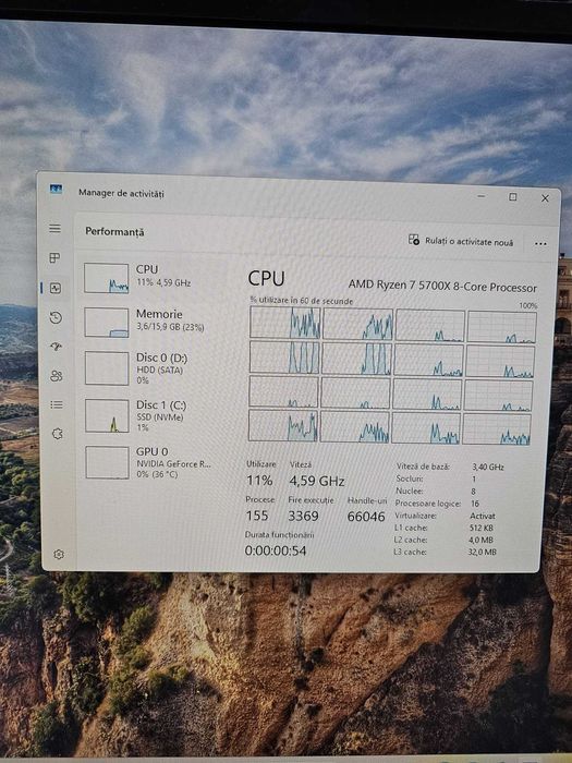 UNITATE PC DESKTOP RYZEN 7-5700X RTX3060 Zeus Amanet 63480