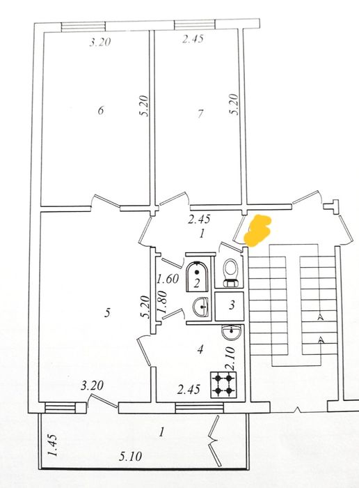 Продажа 3/3/4 квартиры на Юнус-Абад-15