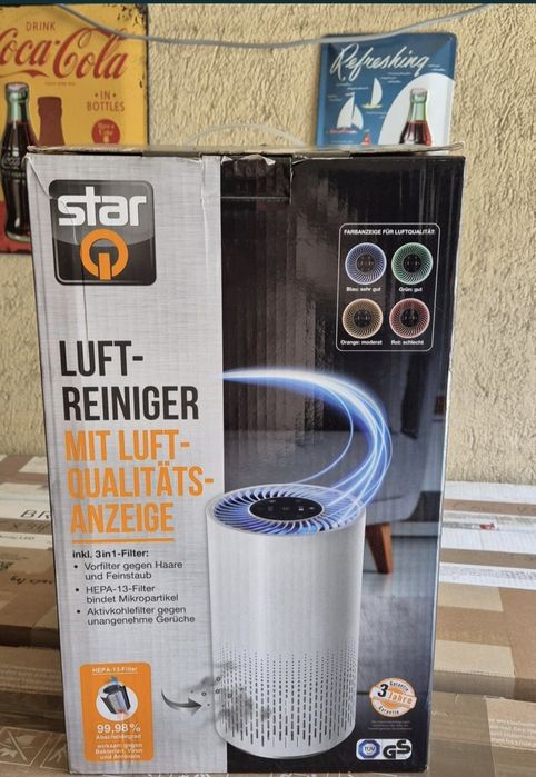 Пречиствател на въздух "StarQ" с 3 нива на сензорен дисплей, HEPA 13