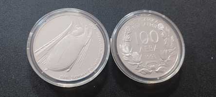 Монета "XVII зимни олимпийски игри Лилехамер Бобслей