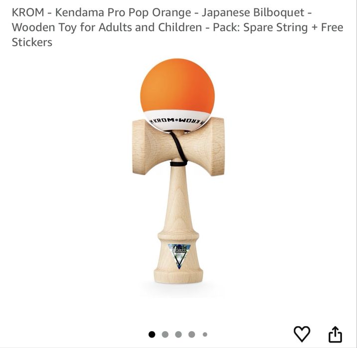 Kendama Krom noi in cutie