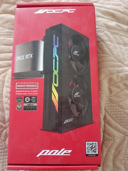 Держатель для видеокарты с охлаждением OCPC Pole 1