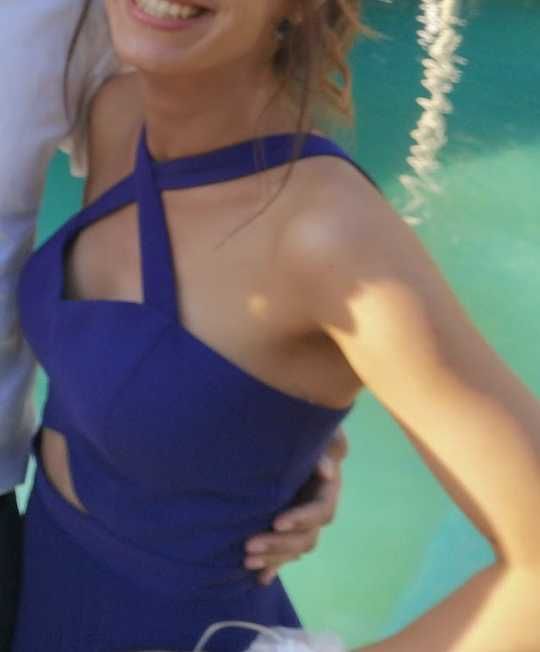 Официална рокля солей в лилаво