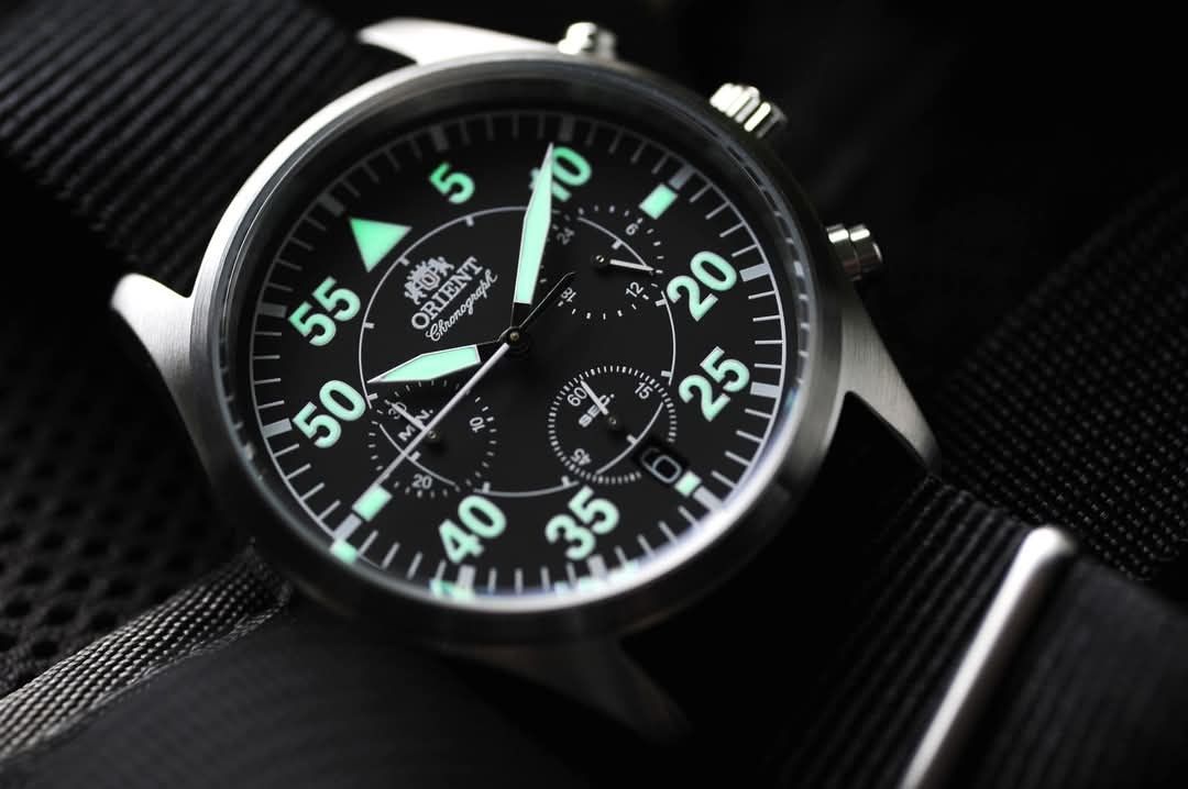 Orient pilot chronograph часы