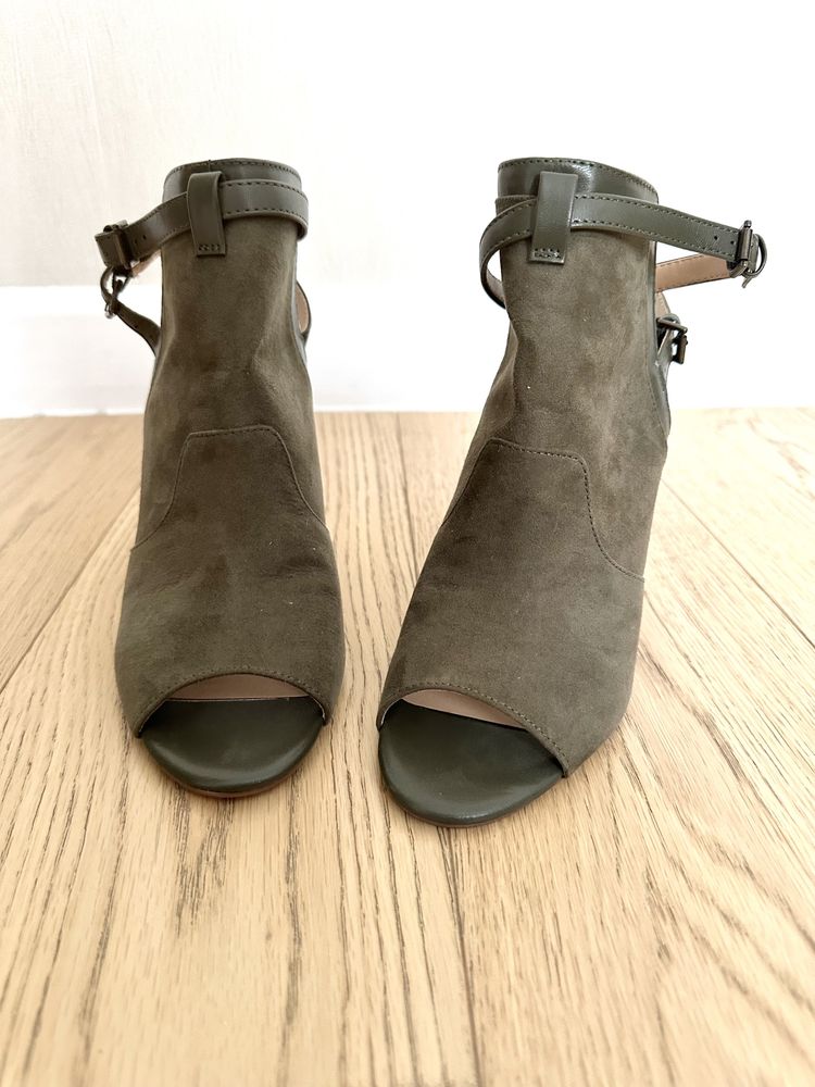 Sandale tip botine, kaki, 39