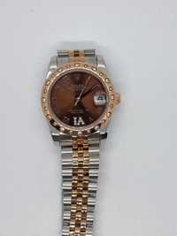 Rolex Datejust 31мм chocolate Dial Diamond Bezel Часовник